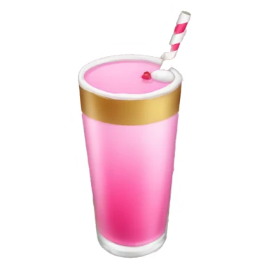 A pink christmas drink sticker