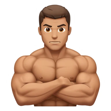 Pitbull flexing  sticker