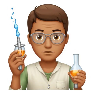 Glass Blower man sticker