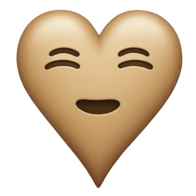 Neutral heart sticker