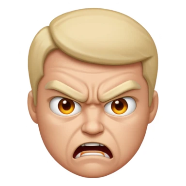 Angry but can't express anger just staring sticker