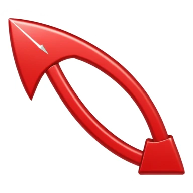 Una flecha roja  de verificación que se mueva sticker