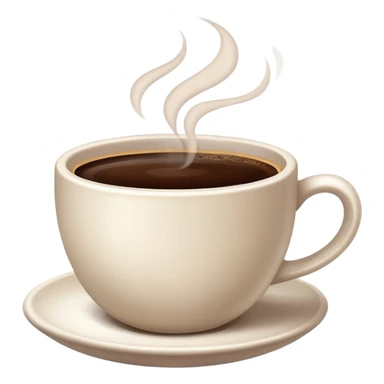 realistic coffee sticker