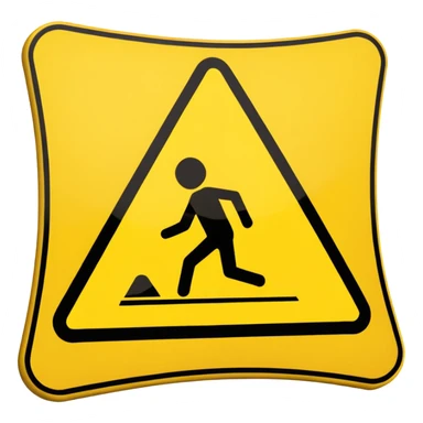slippery surface sign sticker