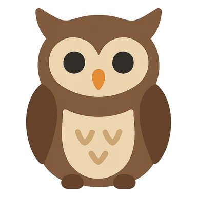 Owl sticker