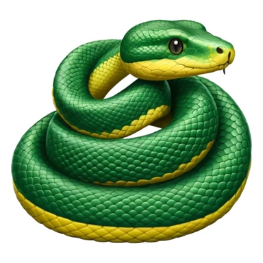 Anaconda coiled up sticker