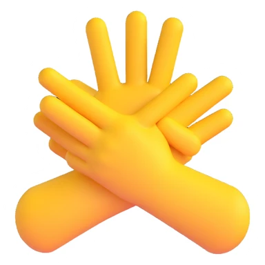 person respectfully greeting with hands together, warm and friendly feeling, 3D emoji style sticker