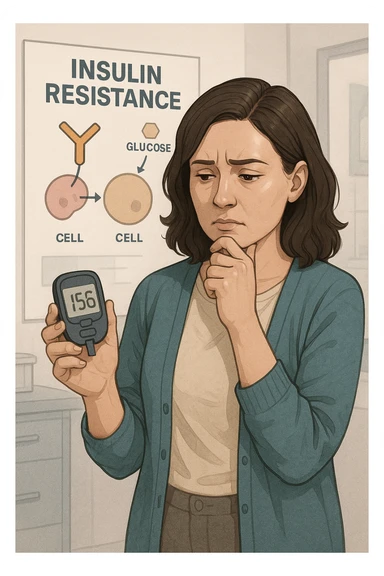 donna con insulino resistenza sticker