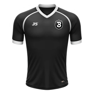 maillot football bande noir sans numéro ni logo sticker