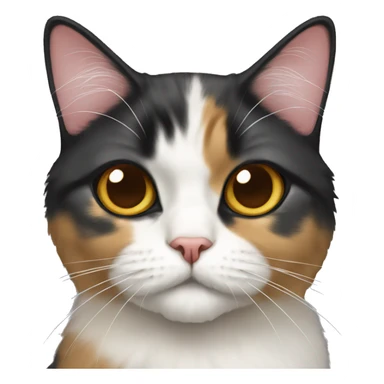 persian calico cat sticker