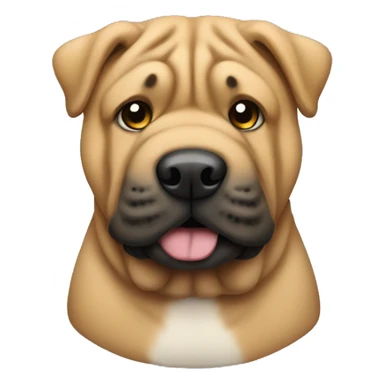 sharpei dog sticker