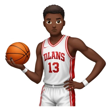 basketball player in slam dunk sticker