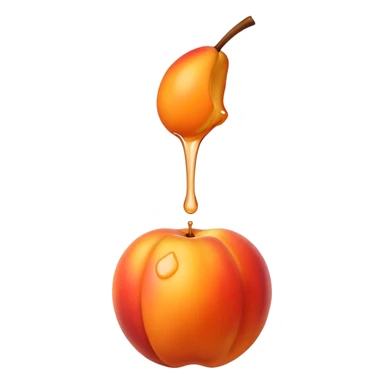 Dripping. Nectarine sticker