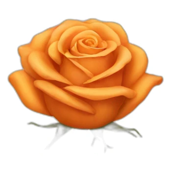 orange rose sticker