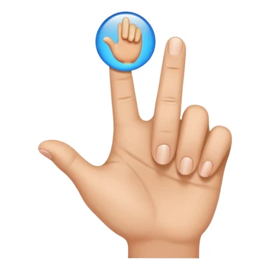 create me an emoji that is a finger pointing to watch the front of the screen so pointing at me sticker
