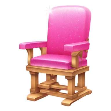Pink ombre electric-chair with glitter sticker