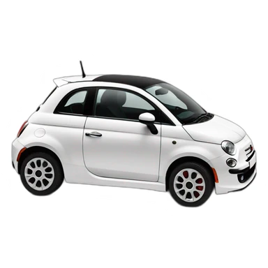 Fiat 500 2014 white sticker