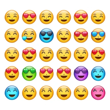 Emojis aesthetic ios 18 sticker