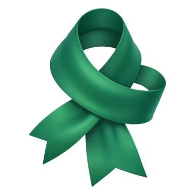 Yeşil kurdele sticker