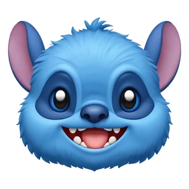 Emoji of cute stitch sticker