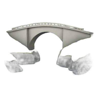 Small cement bridge  sticker