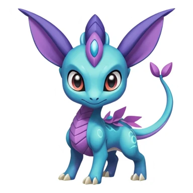 Meloetta-Suicune-Spyro-Toothless-Stitch-Pokémon-Fakémon-creature-hybrid sticker