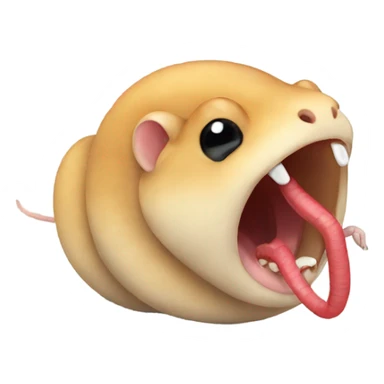 Gerbil worm sticker