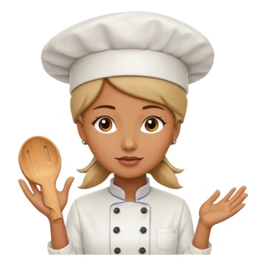 woman wearing chef hat sticker