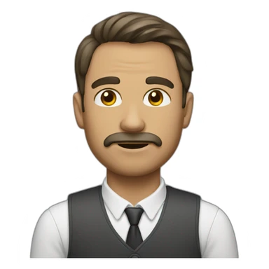 Homme qui dit chut sticker