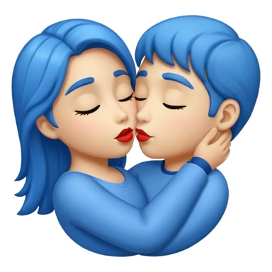 Kiss blue sticker