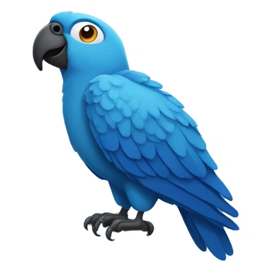 blue parrot sticker
