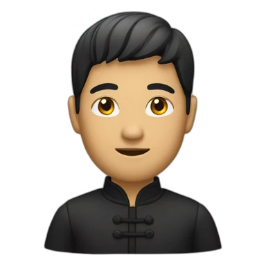 Homme noir chinois sticker