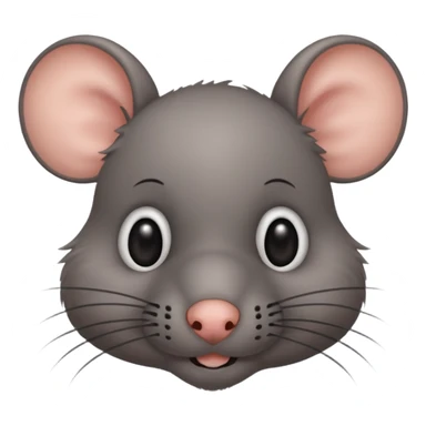 rat with black mustache sticker