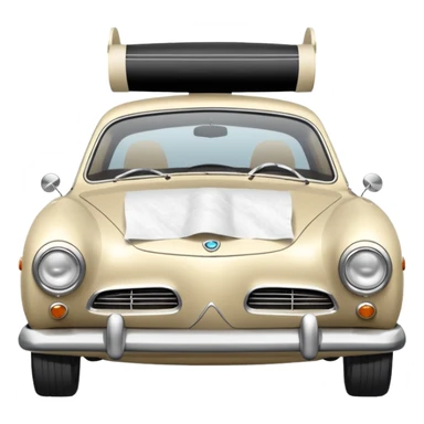 karmann ghia roll tp sticker
