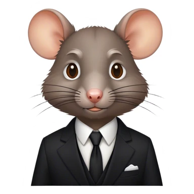 Rat in a suit sticker