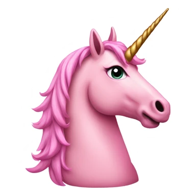 Big fat sassy pink unicorn sticker