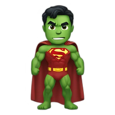 Superman-hulk sticker