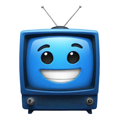 BLUE tv laughing sticker