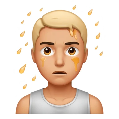 sweating straining tense artist  sticker