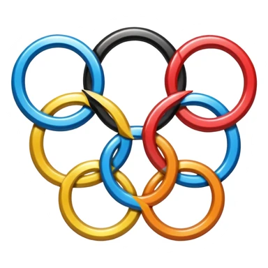 Olympic games rings sticker