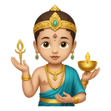 Baby Murugan hand have vel sticker