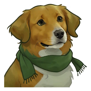 nova scotia duck tolling golden retriever sticker