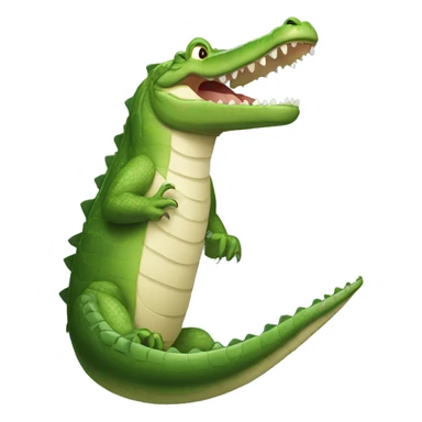 Crocodile in car sticker