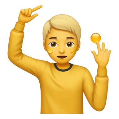 make a person dabbing emoji sticker