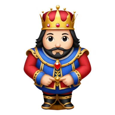 Solitaire card king sticker