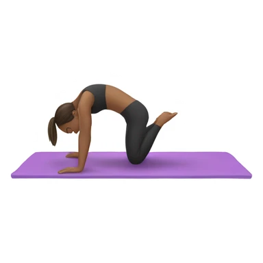 girl doing pilates sticker