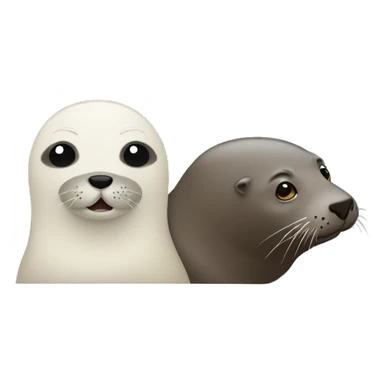 seal and otter sticker