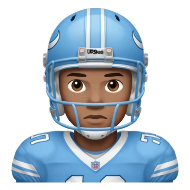 college football player Carolina Blue sticker