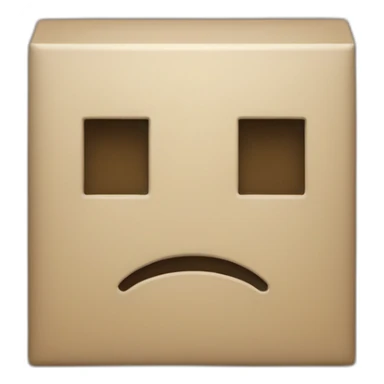 Square logo tilted to the left with a square hole in the middle sticker