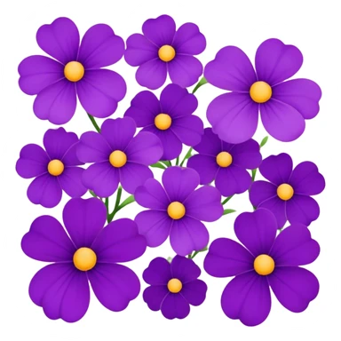 Violet flowers sticker
